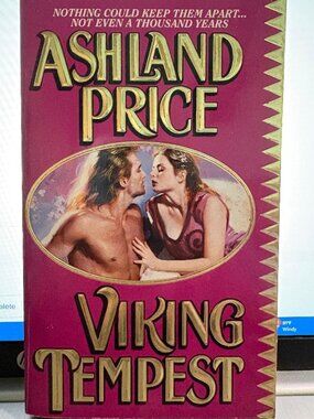 Viking Tempest  Ashland Price 1994 Zebra Historical Romance Clinch Time Travel